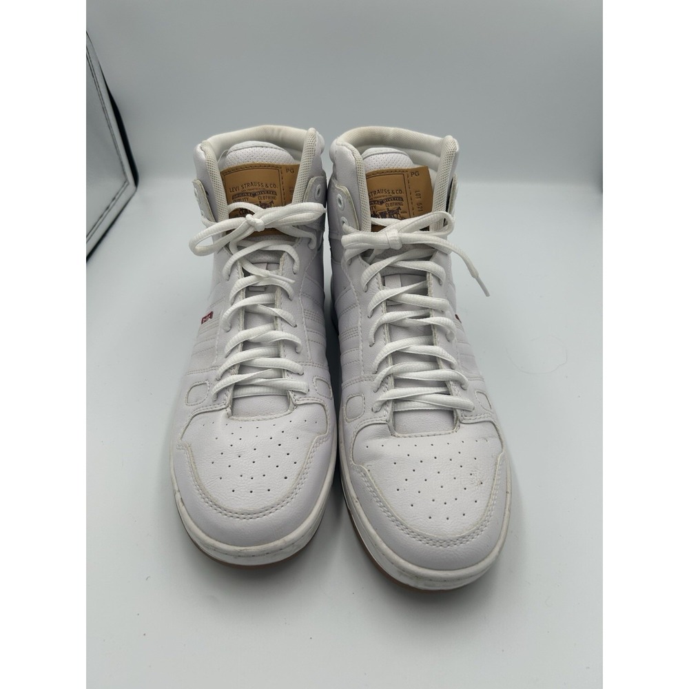 Levi Men's 521 BB Tennis shoes pebbled  UL high top sneakers   size 10